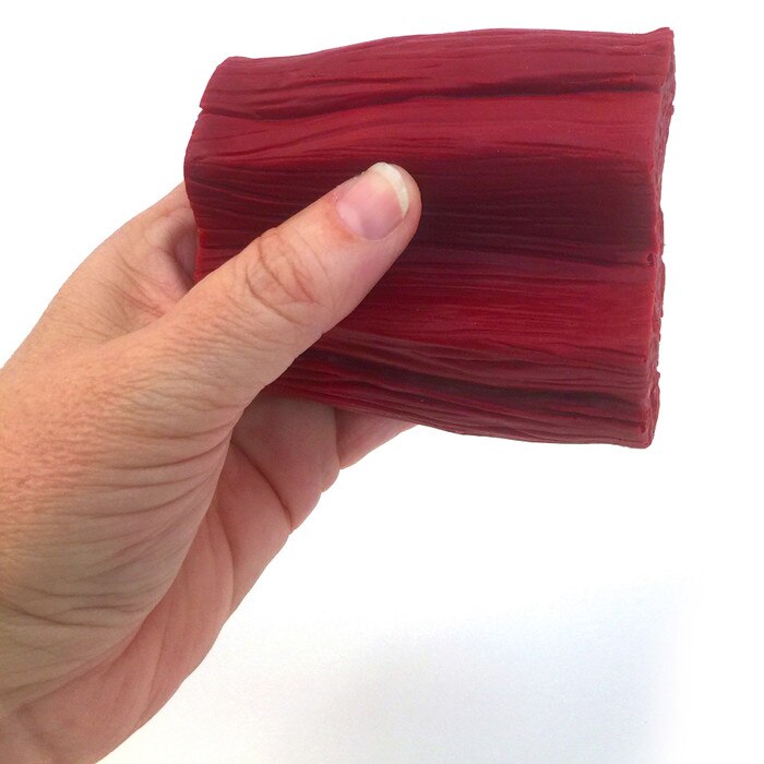 mighty muscle model, 1 pound of flexed muscle tissue look and feel, held in hand, Health Edco, 26021
