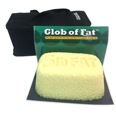 Glob of Fat, 5-pound model by Health Edco for health education, body fat model with lifelike and squishy feel, 26039