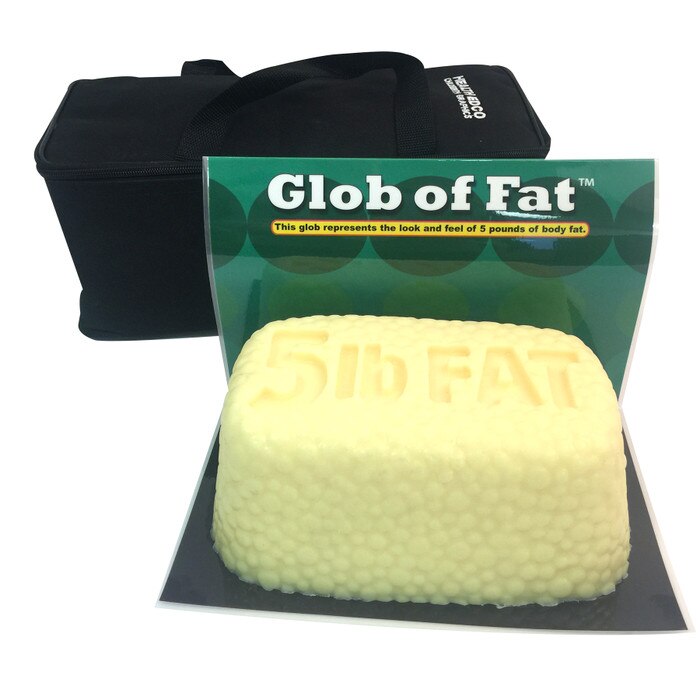 Glob of Fat, 5-pound model by Health Edco for health education, body fat model with lifelike and squishy feel, 26039