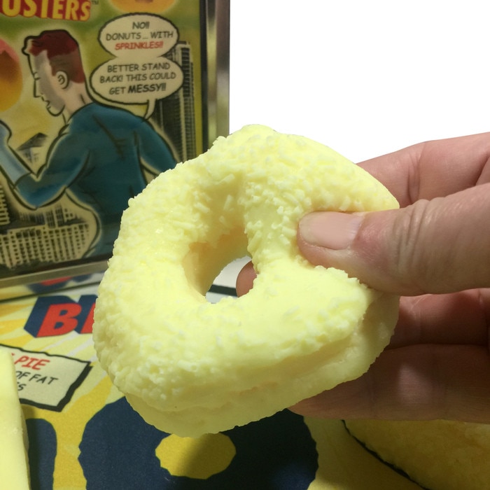 Blubber Busters Display for nutrition education by Health Edco, squishy doughnut model made of simulated fat, 26125
