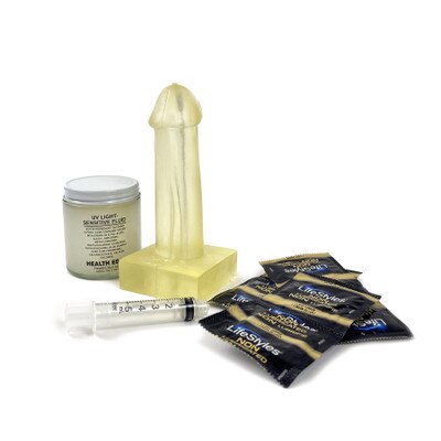 Economy Condom Training Model, health education model, penis model, UV light-sentive fluid, condoms, Health Edco, 27006