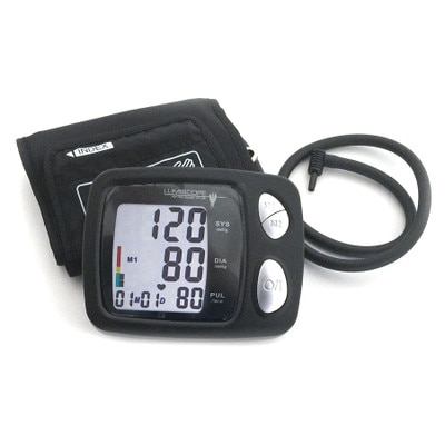 Automatic Blood Pressure Monitor, auto inflating digital LCD display cuff, Health Edco, 30149