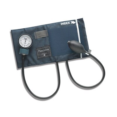 Aneroid Sphygmomanometer, calibrated adult-size cuff standard air-release valve, Health Edco, 30191