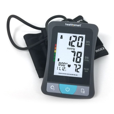 HealthSmart Digital Premium Blood Pressure Monitor with Automatic Upper Arm  Cuff that Displays Blood Pressure, Pulse Rate and Irregular Heartbeat