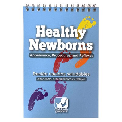 Healthy Newborns Pocket Guide, childbirth teaching guide of photos of healthy newborn appearance, Childbirth Graphics, 38506