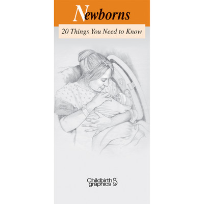 Newborns 20 Things You Need to Know two-color pamphlet cover, 38624