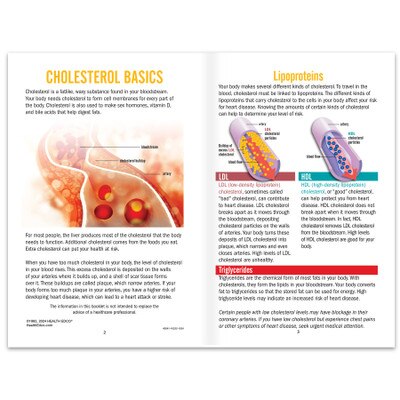 Cholesterol Booklet Health Edco Educational Resources