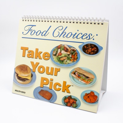 Food Choices: Take Your Pick Interactive Flip Chart, nutrition health education chart and activity set, Health Edco 43135