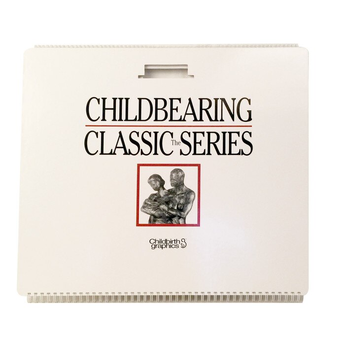 Childbearing illustrated large spiral bound flip chart cover, Childbirth Graphics, 50701