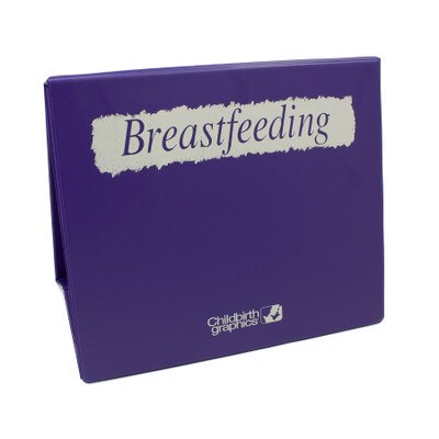 Breastfeeding Chart Collection, purple binder for breastfeeding education illustrated chart set, Childbirth Graphics, 50705