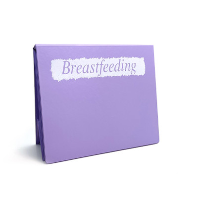 Breastfeeding Chart Collection, purple binder for breastfeeding education illustrated chart set, Childbirth Graphics, 50705