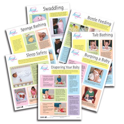 Loving Baby Care Tear Pad Set (7), childbirth education color tear pads to teach infant care, Childbirth Graphics, 52079