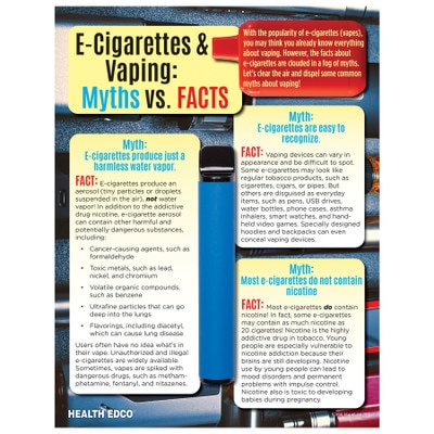 Harmful Effects of Vaping Chart | Health Edco Harmful Effects of Vaping Chart | Health Edco