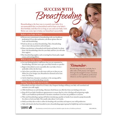 Breastfeeding Charts, English/Spanish | Childbirth Graphics