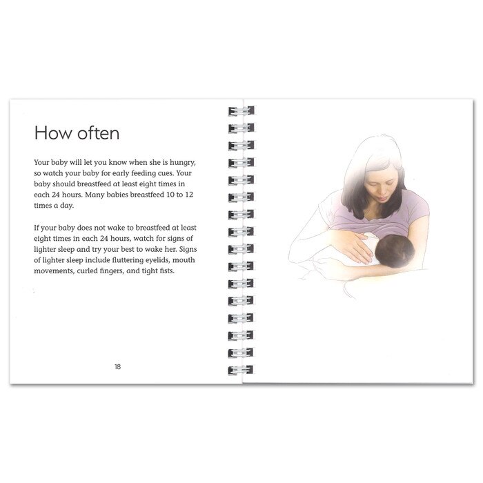 Breastfeeding: Ready, Set, Go! Pocket Guide, instructions for how often to breastfeed, Childbirth Graphics, 52359