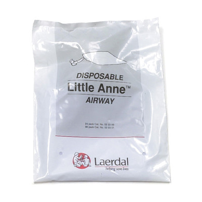 Little Anne Replacement Airways, plastic bag of 24 disposable Little Anne Airways, Health Edco, 56205