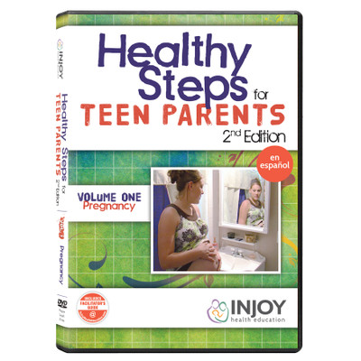 Healthy Steps for Teen Parents 2nd Edition Volume 1: Pregnancy DVD, Spanish, available at Childbirth Graphics, 71495