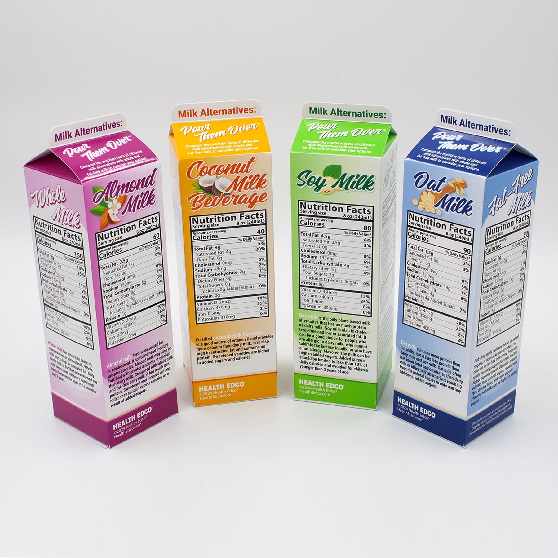 Milk Alternatives: Pour Them Over™ Display | Health Edco