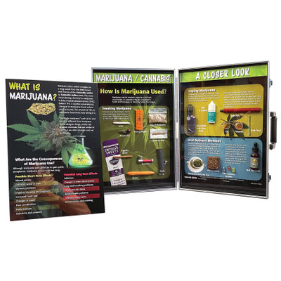 Marijuana / Cannabis: A Closer Look 3-D Display, health education and drug education teaching display, Health Edco, 78840