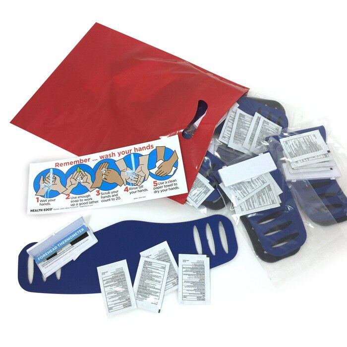 Virus Protection Package for health education and illness prevention by Health Edco with ten individual kits, 78850