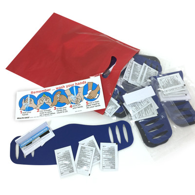 Virus Protection Package for health education and illness prevention by Health Edco with ten individual kits, 78850