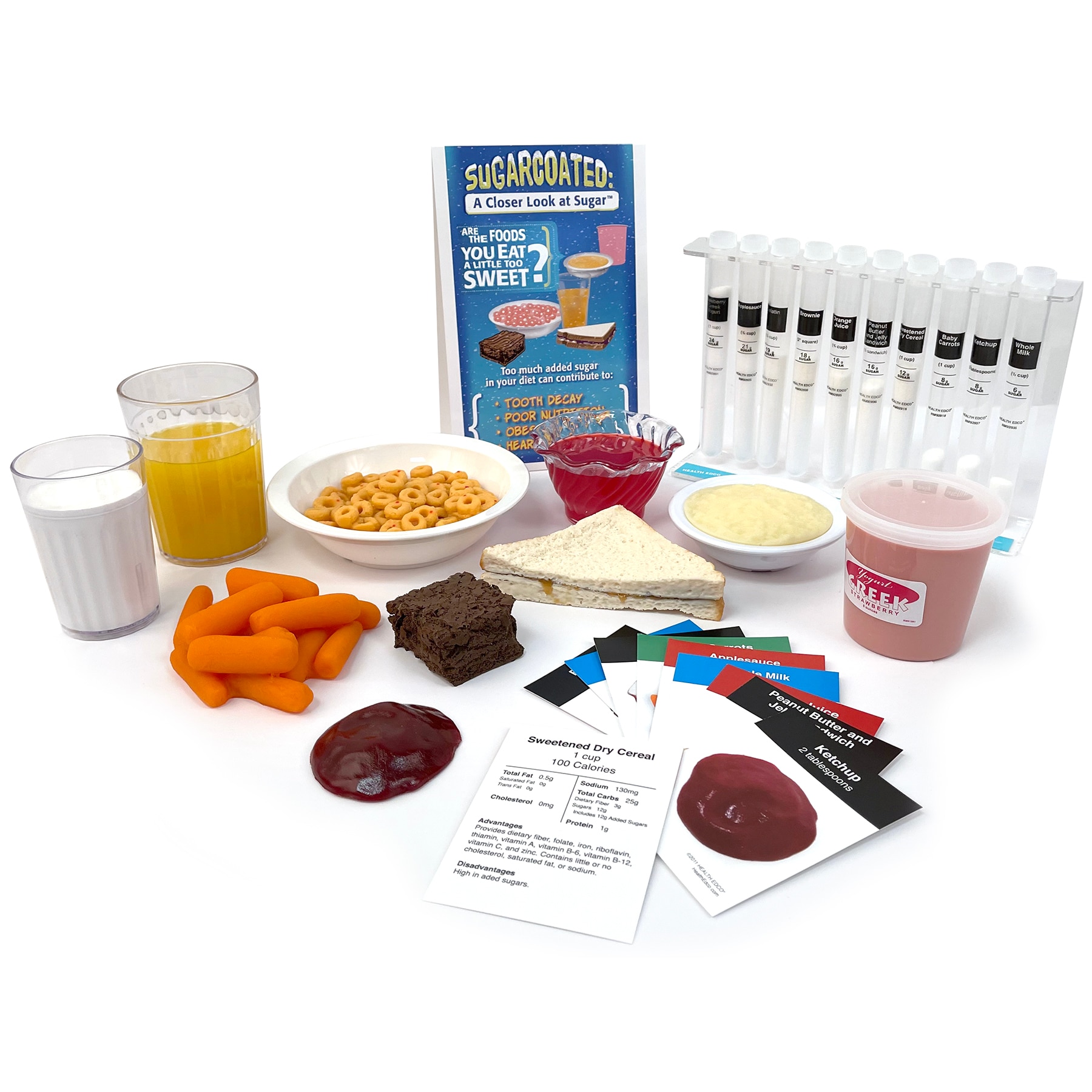 Added Sugar In Common Foods Teaching Display | Health Edco