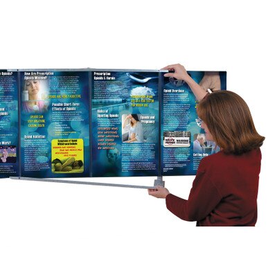 Folding Display Wall Hanger for health education displays, health education materials, Health Edco, 79015