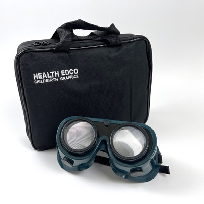 DW Eyes Goggles, health education drunk simulation goggles with case, goggles with intoxicationlike lenses, Health Edco 79197