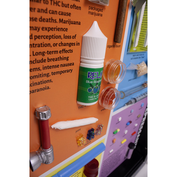 Substance Abuse Identification Kit for drug abuse education, close up of 3-D marijuana models, Health Edco, 79254