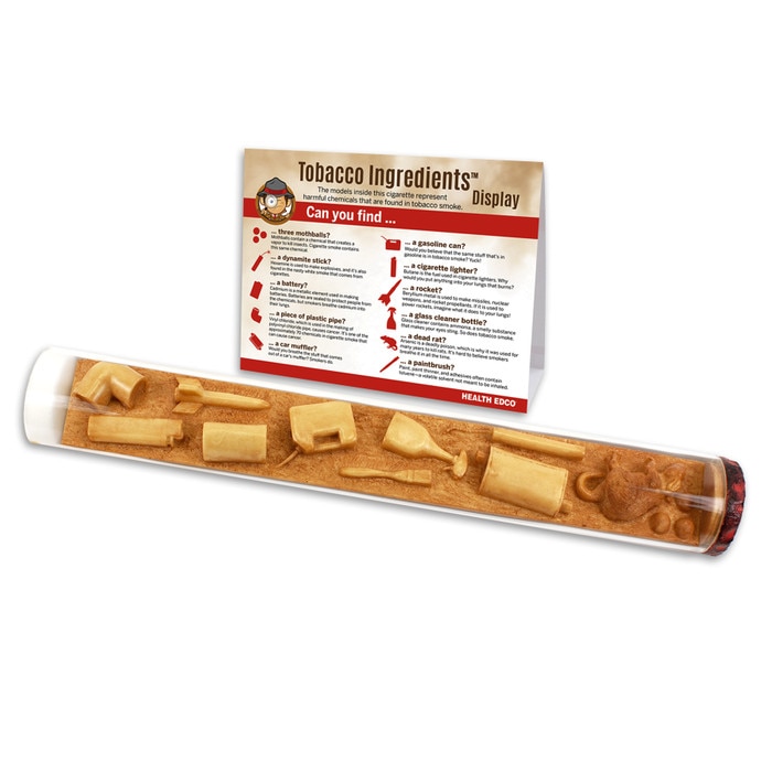Poisonous Ingredients In Tobacco Smoke Display | Health Edco Poisonous Ingredients In Tobacco Smoke Display | Health Edco