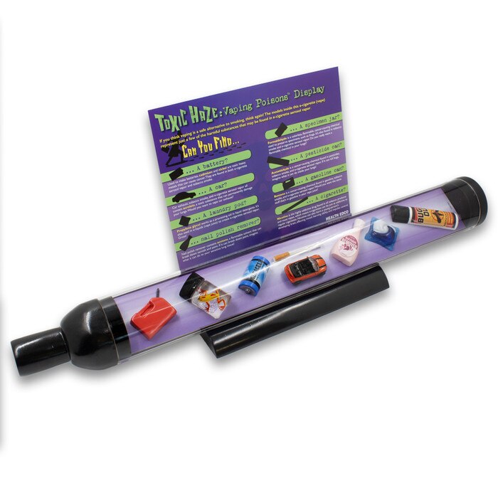 Toxic Haze: Vaping Poisons Display, health education display showing dangers of vaping with giant vape, Health Edco, 79309