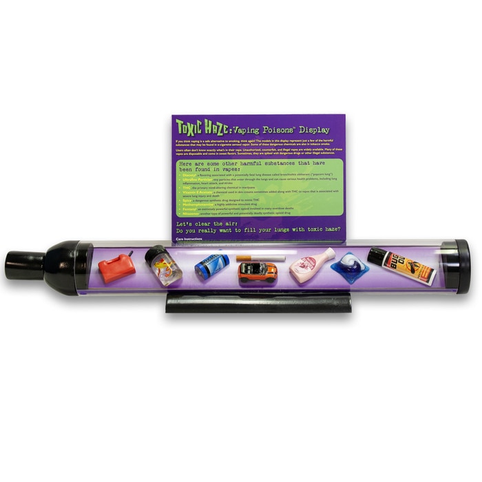 Toxic Haze: Vaping Poisons Display, health education display showing dangers of vaping with giant vape, Health Edco, 79309