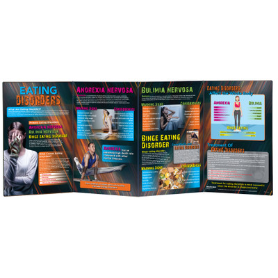 Eating Disorders Folding Display, mental health education display on anorexia, bulimia, and binge eating, Health Edco, 79320