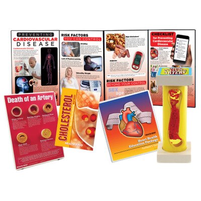 Heart Health Education Package, models and displays to teach about heart health with facilitator guide, Health Edco, 79372