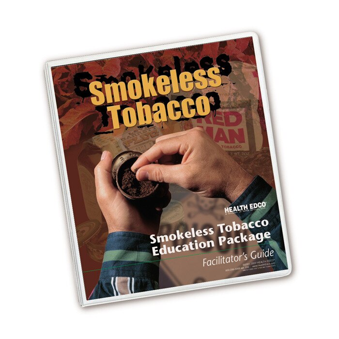 Health Edco's Smokeless Tobacco Education Package facilitator guide with activities for smokeless tobacco education, 79374