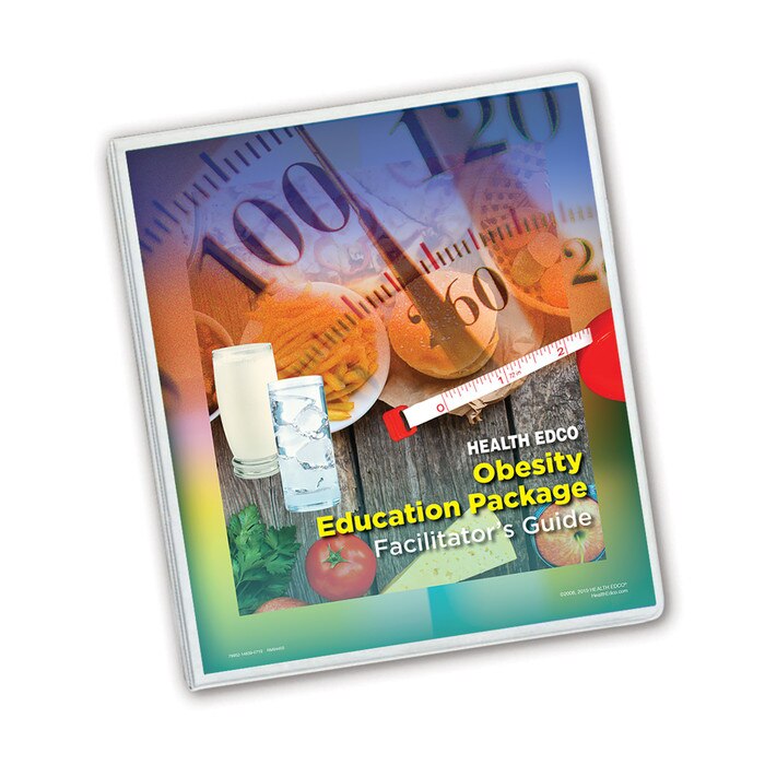 Obesity Education Package by Health Edco facilitator's guide for teaching materials with material for teens and adults, 79952