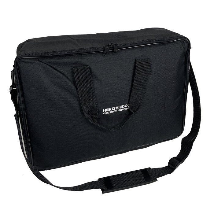 Green Nylon Case with Shoulder Strap to carry health education displays, health education materials, Health Edco, 96522