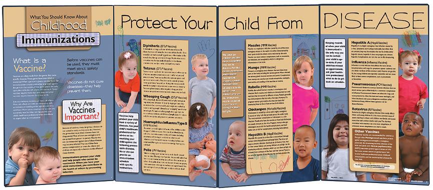 Childhood Immunizations Folding Display from Childbirth Graphics