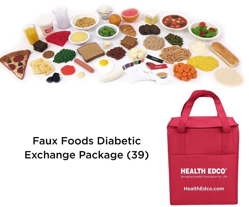 Faux Foods Diabteic Exchange Package (39) for health education from Health Edco, 79772