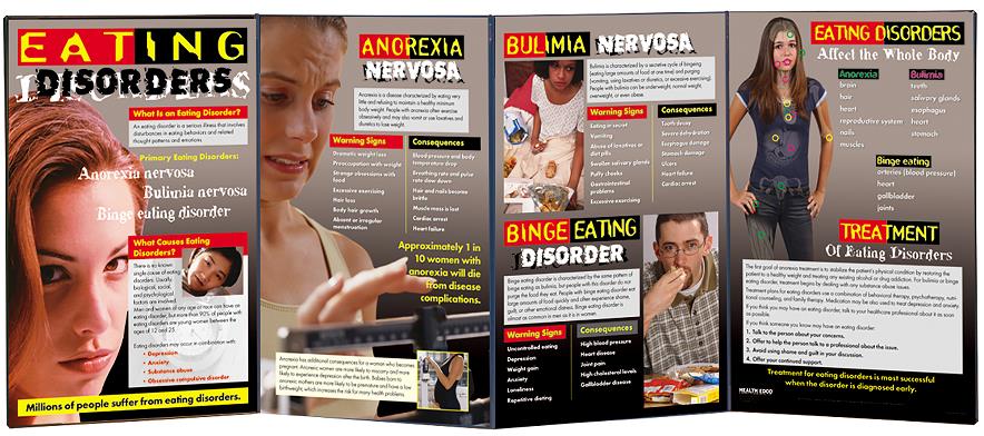 Eating Disorders Folding Display for health education from Health Edco