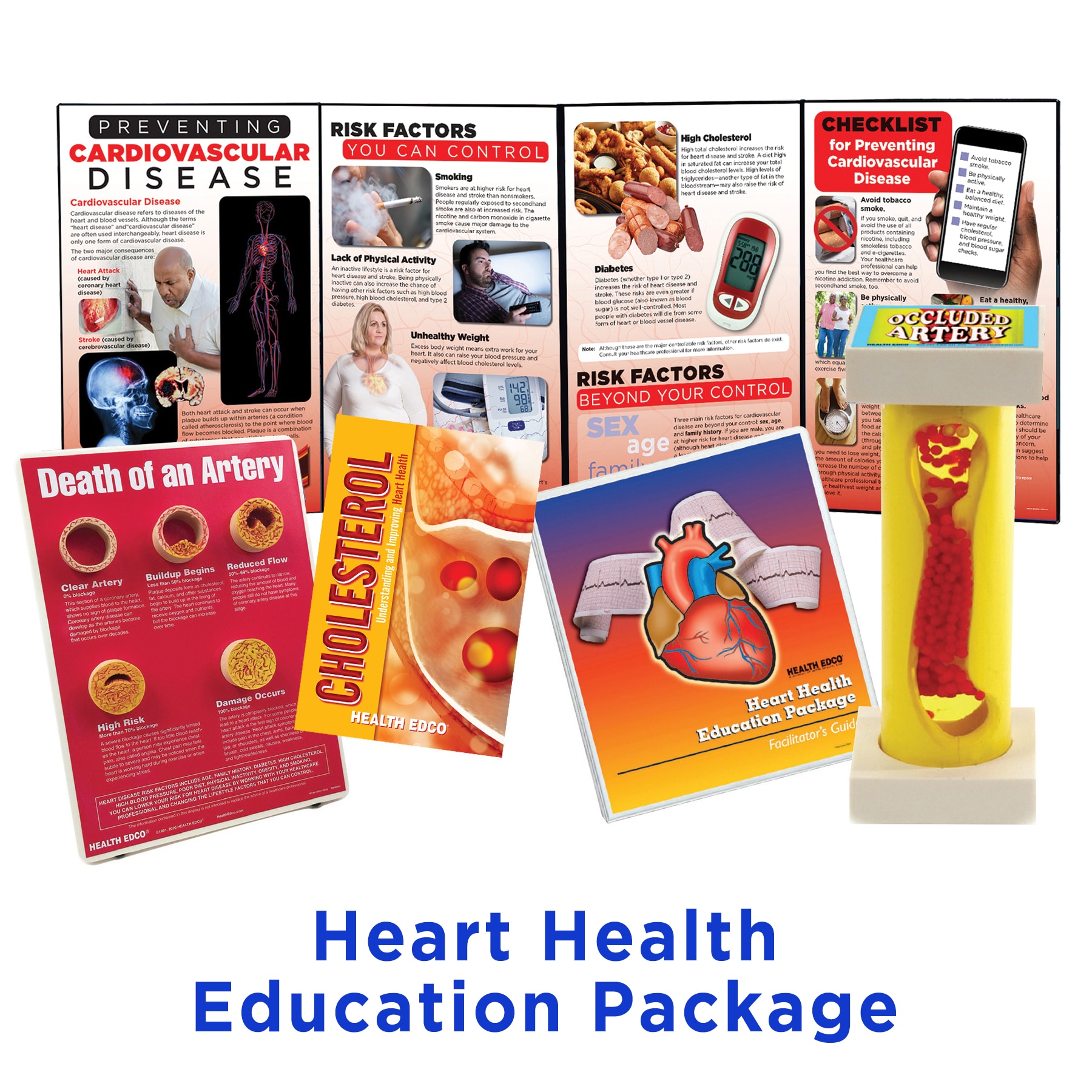 Heart Health Education Package, heart health education materials and models, Health Edco, 79372