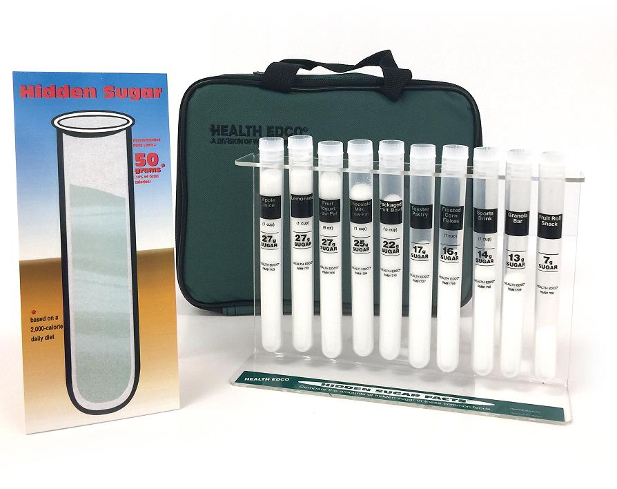 Hidden Sugar Facts Nutrition Education Test Tubes
