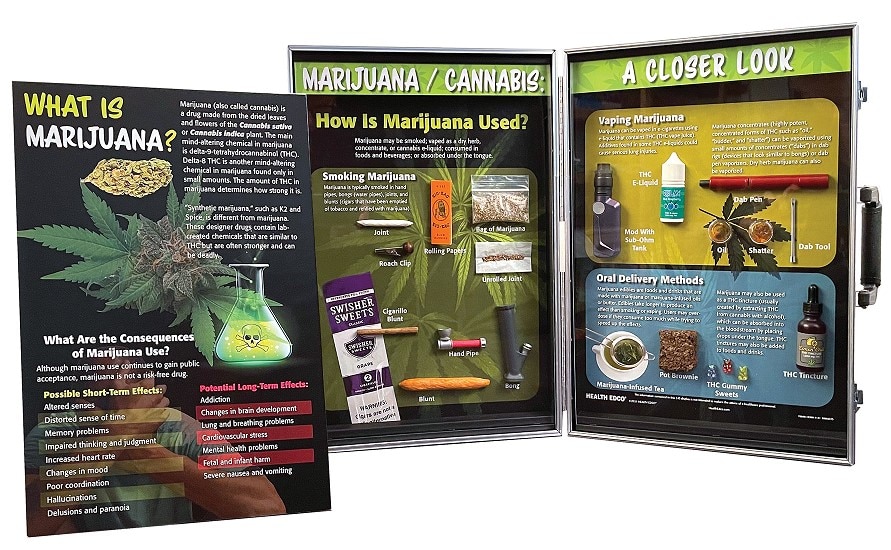 Marijuana / Cannabis: A Closer Look 3-D display for health education from Health Edco