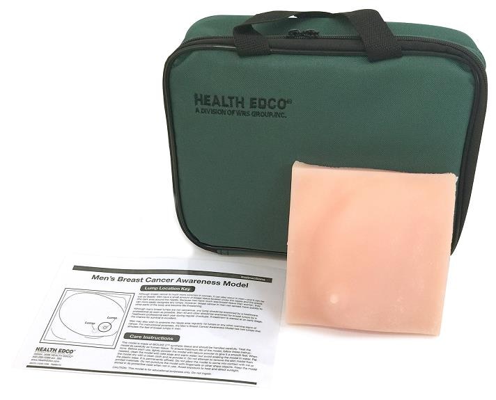 Men’s Breast Cancer Awareness Model with Case and Instruction Card