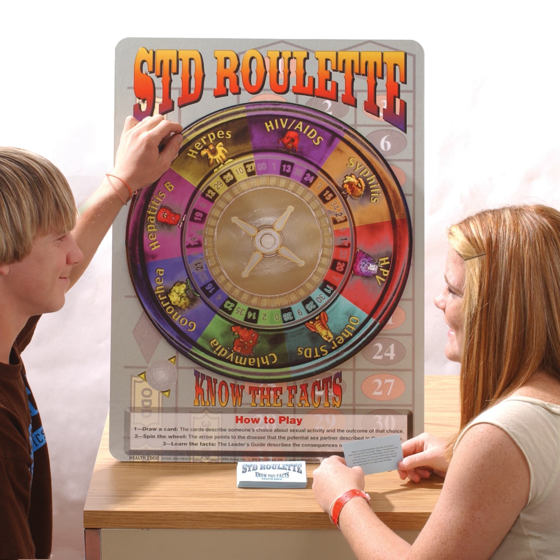 STD Roulette Game for sex and relationships education from Health Edco