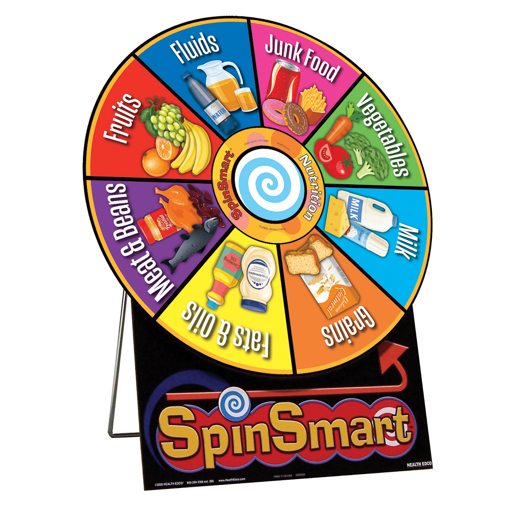 SpinSmart Nutrition Wheel nutrition education activity from Health Edco