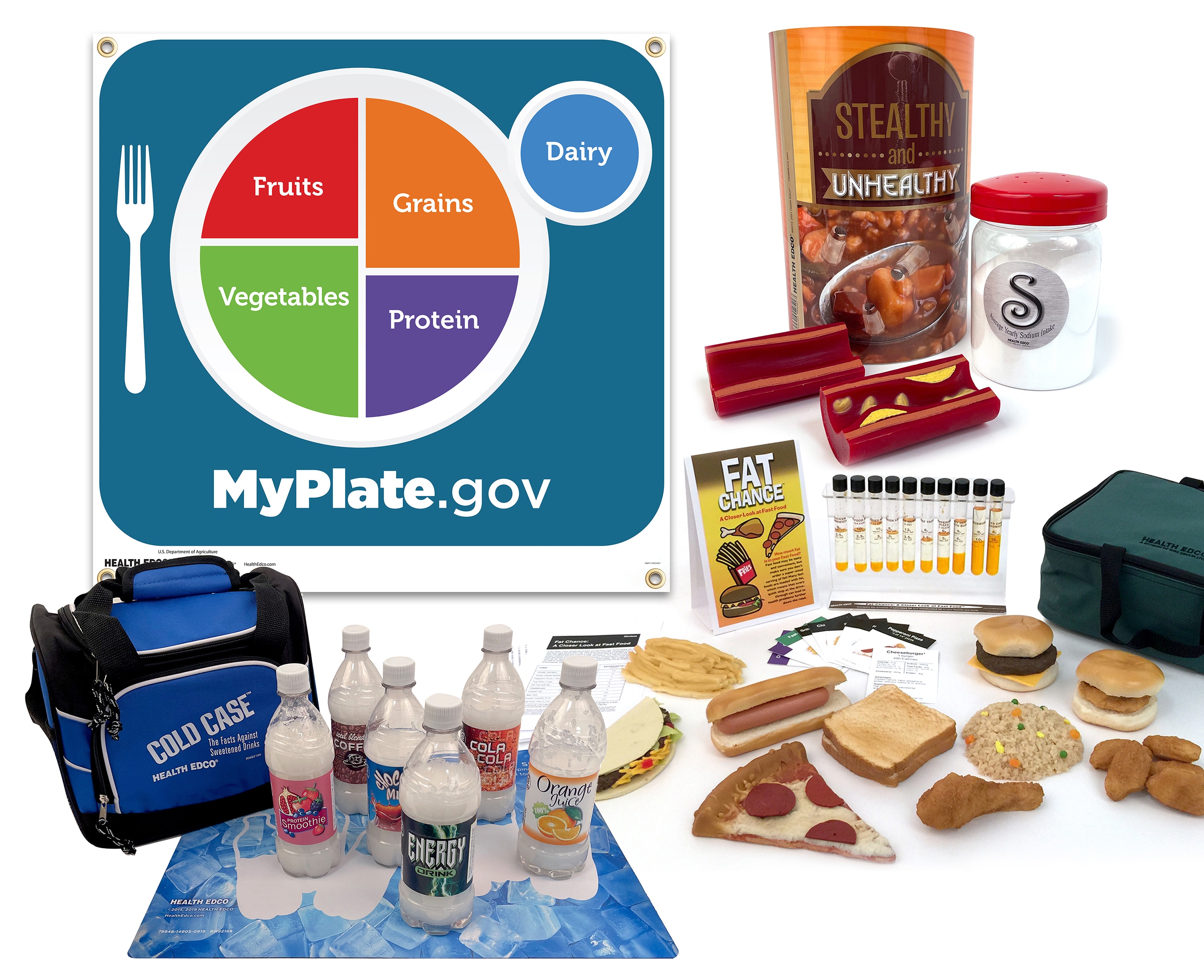 Health Edco nutrition education materials and models