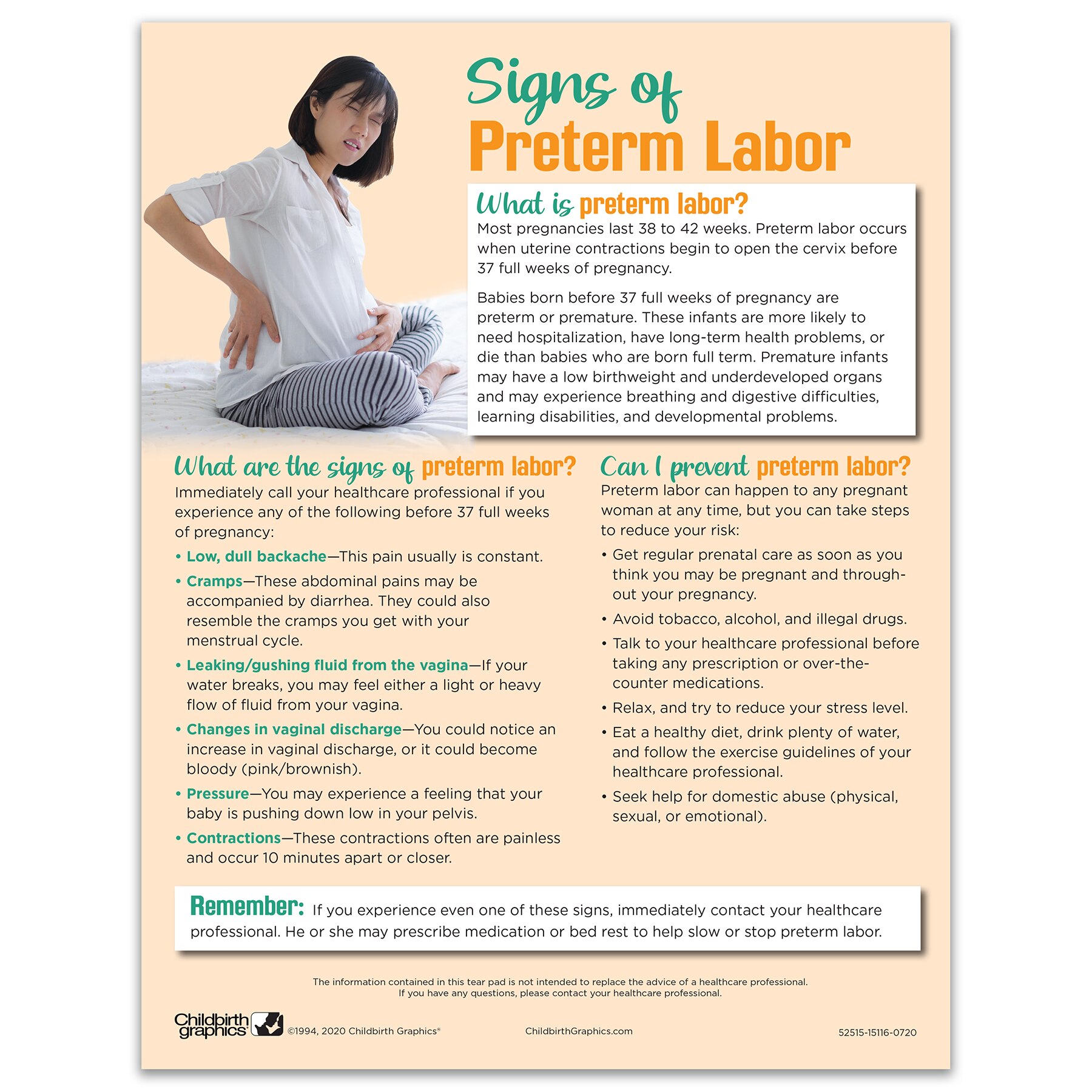 Dangers of Premature Birth Childbirth Graphics